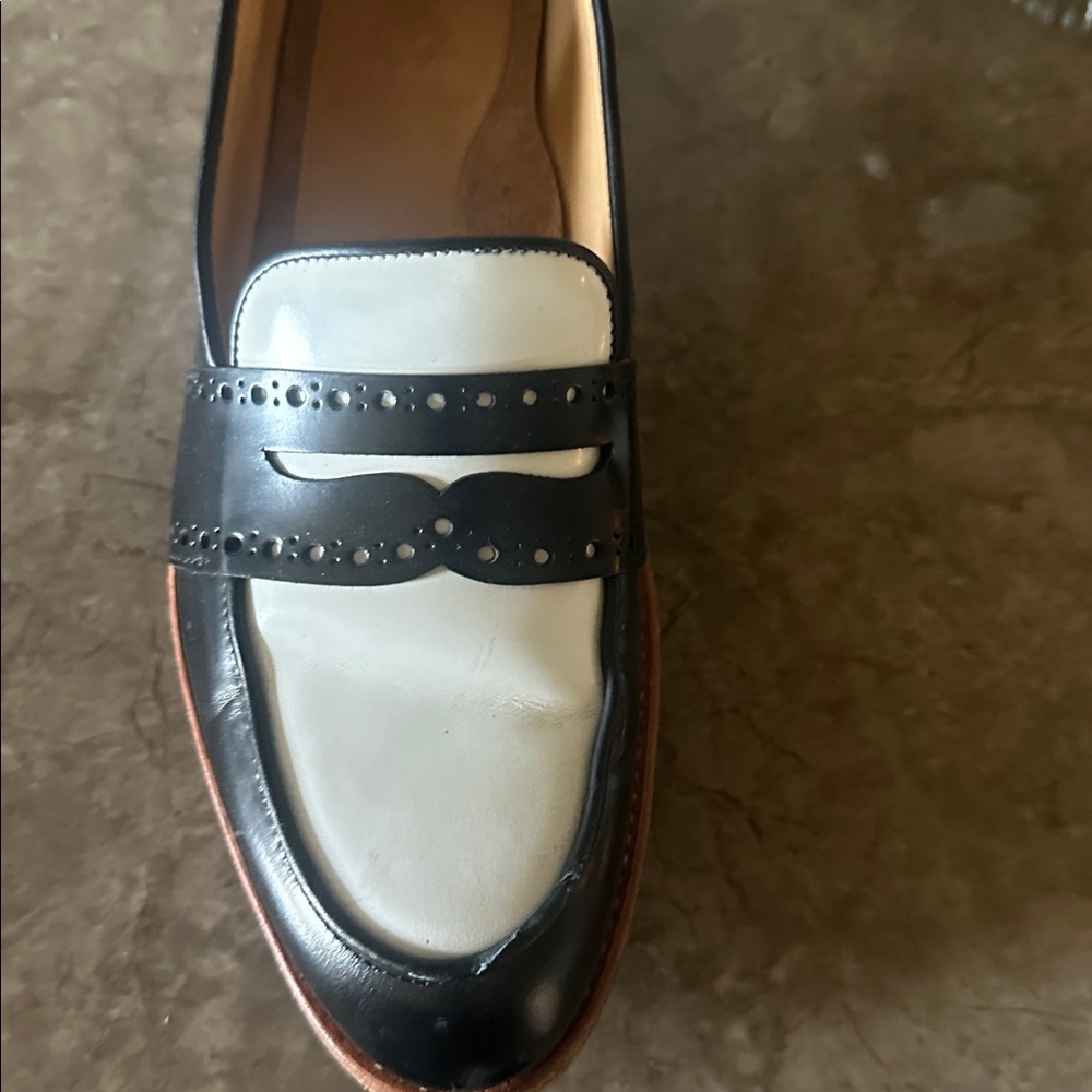 Office of Angela Scott “Ms Madison” black and white loafer - Picture 9 of 9
